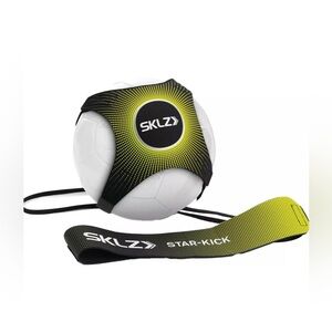 SKLZ Star Kick Solo Soccer Trainer Black Yellow Fits Balls Sz 3,4,& 5 Kids Teen